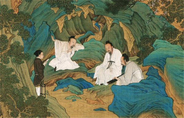 《桃源仙境圖》局部